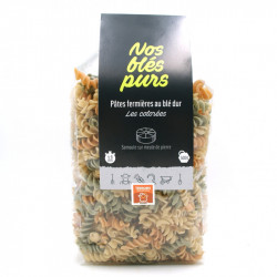 Pâtes Fusilli colorées